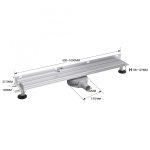 Dušo latakas "VLINE 360Pro L" 900mm montavimui prie sienos - Image 3
