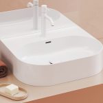 Keraminis praustuvas Ceramic Slim Wall O 55, baltas