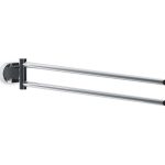 CR 340.00 Dvigubas pasukamas rankšluosčių laikiklis, chromas