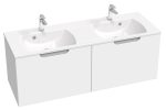 Dvigubas praustuvas Classic Slim 130, su anga maišytuvams ir perpildymui - Image 4