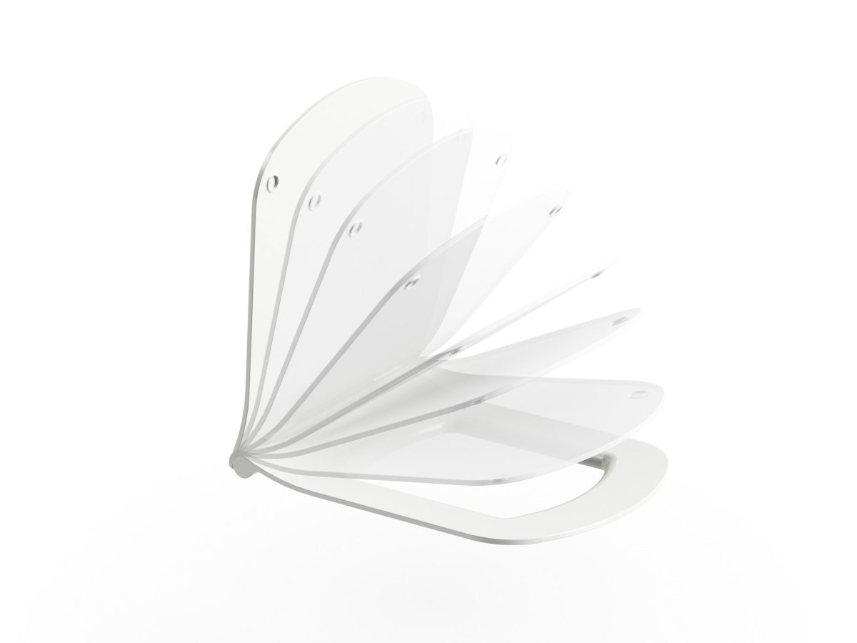 WC unitazo dangtis Classic Slim, baltas - Image 3