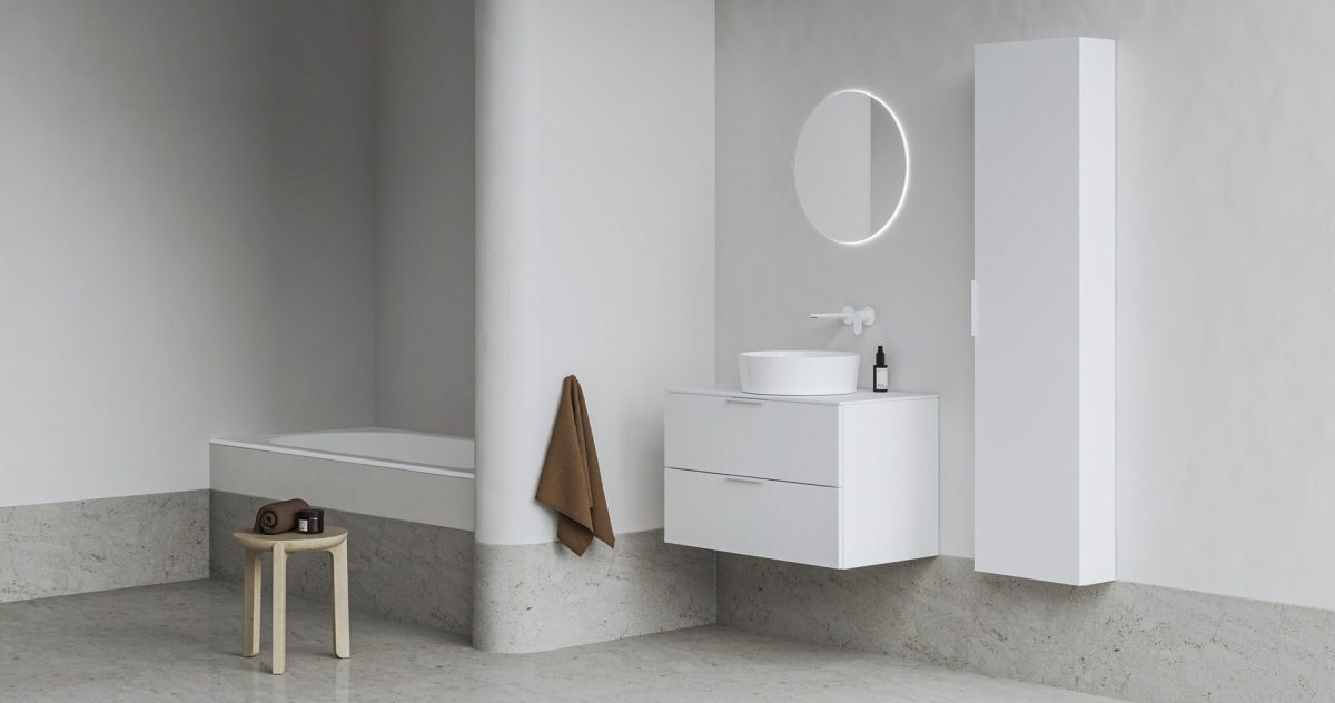 SB Comfort II 40 aukšta spintelė balta - Image 3
