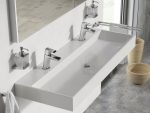 Praustuvas Natural Duo 120, su angomis maišytuvams