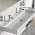 Praustuvas Natural Duo 120, su angomis maišytuvams