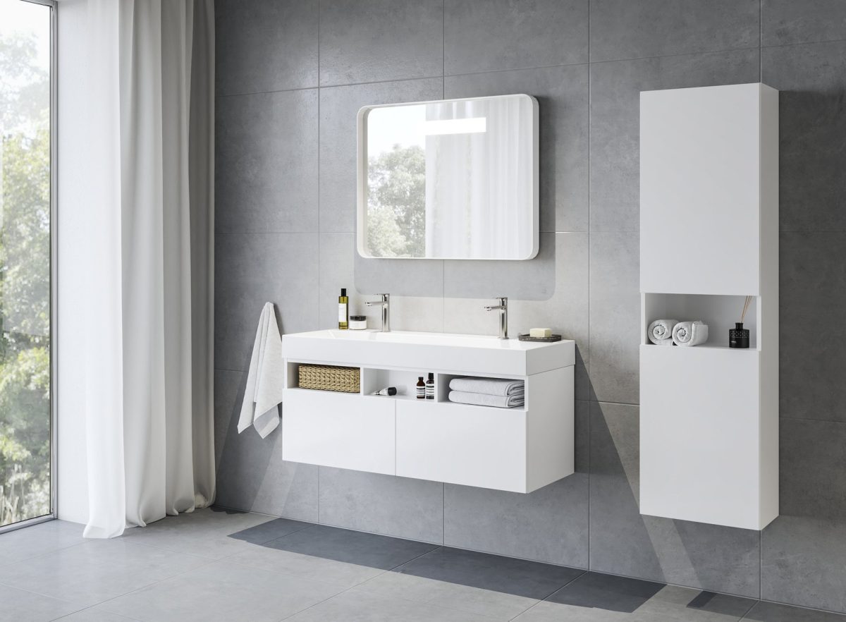 Praustuvas Natural Duo 120, su angomis maišytuvams - Image 5