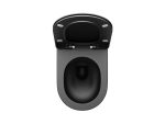 WC unitazo dangtis Uni Chrome Flat, juodas - Image 4