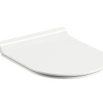 WC unitazo dangtis Uni Chrome Slim, baltas