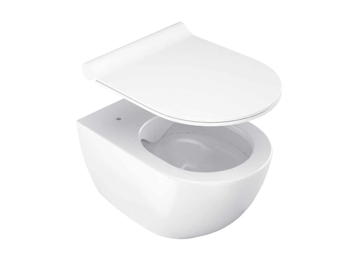 WC unitazo dangtis Uni Chrome Slim, baltas - Image 4