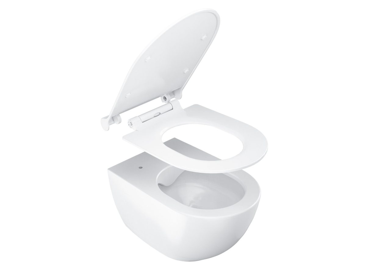WC unitazo dangtis Uni Chrome Slim, baltas - Image 6