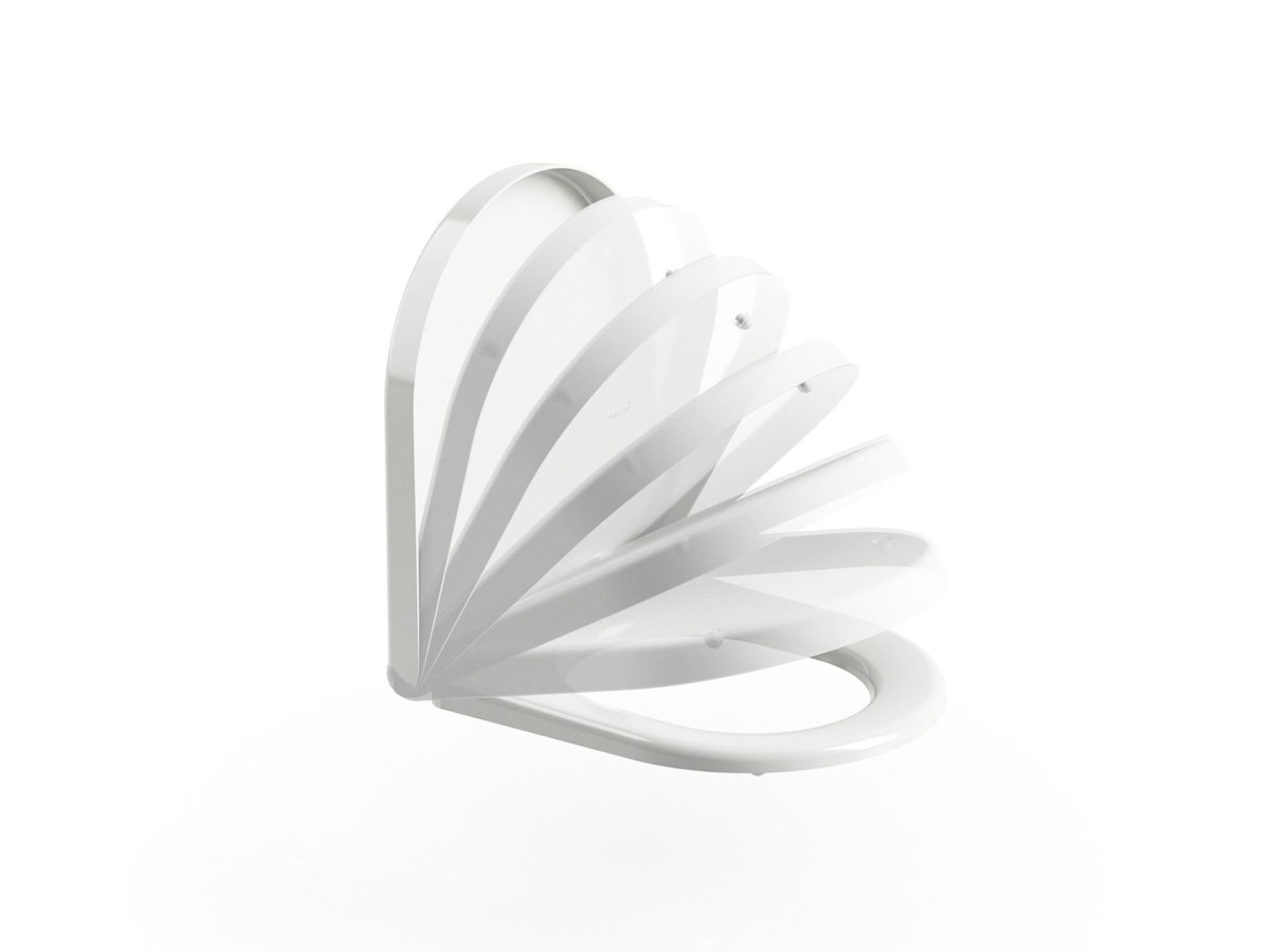 WC unitazo dangtis Uni Chrome, baltas - Image 2