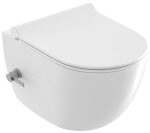 WC bidė Uni Chrome RimOff, pakabinamas, baltas - Image 2