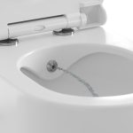 WC bidė Uni Chrome RimOff, pakabinamas, baltas - Image 4