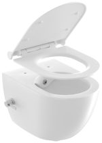 WC bidė Uni Chrome RimOff, pakabinamas, baltas - Image 7