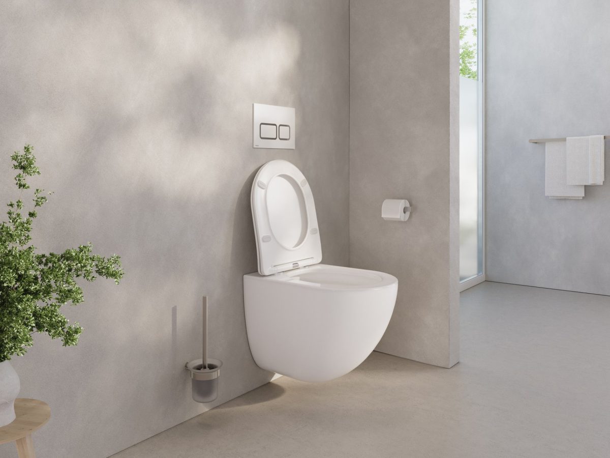 WC Chrome AquaSpin set, pakabinamas, baltas - Image 2