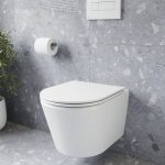 WC Flow RimOff set, pakabinamas ant sienos, baltas
