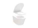 WC Flow RimOff set, pakabinamas ant sienos, baltas - Image 6