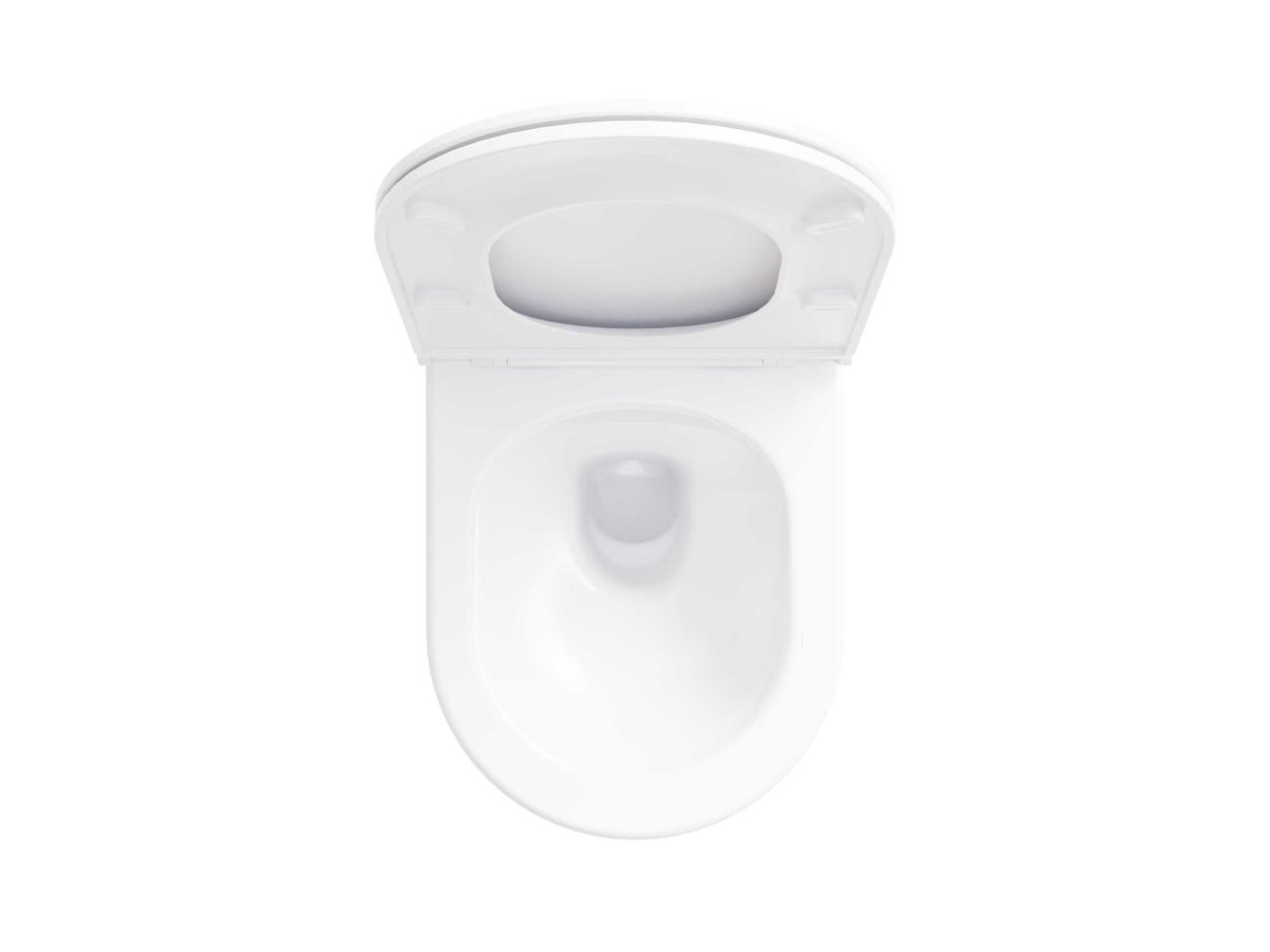 WC Flow RimOff set, pakabinamas ant sienos, baltas - Image 7