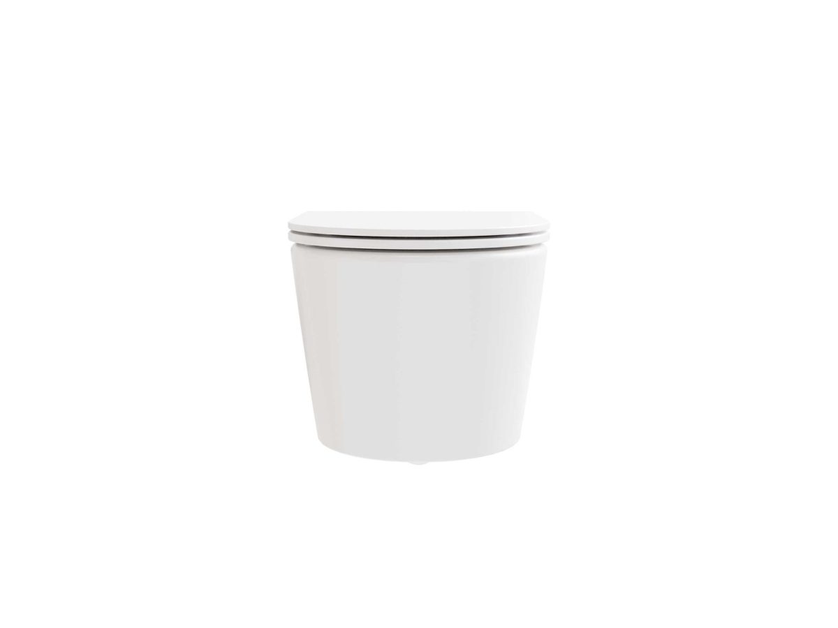 WC Flow RimOff set, pakabinamas ant sienos, baltas - Image 11