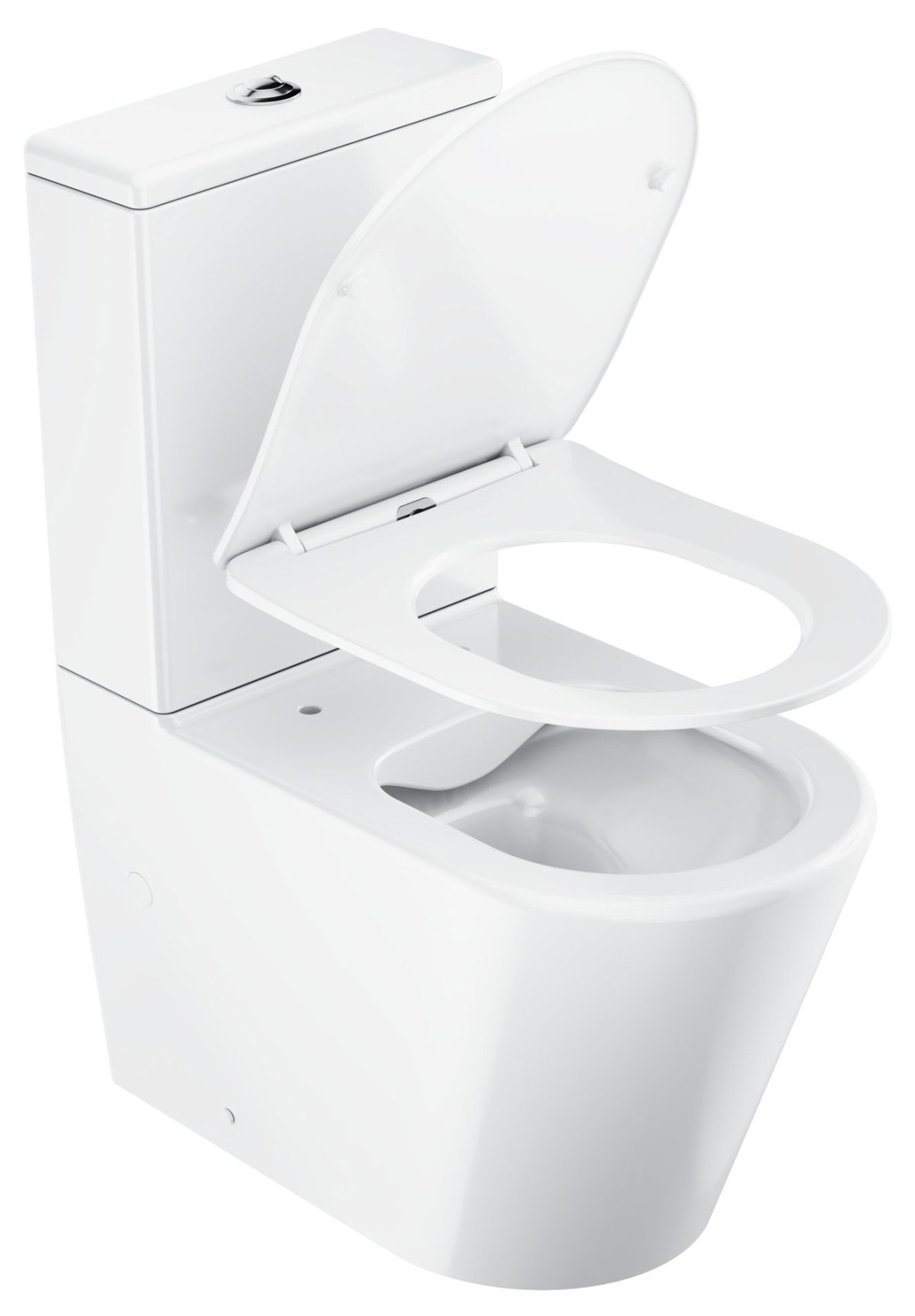 WC Elegant RimOff Kombi set, baltas - Image 4
