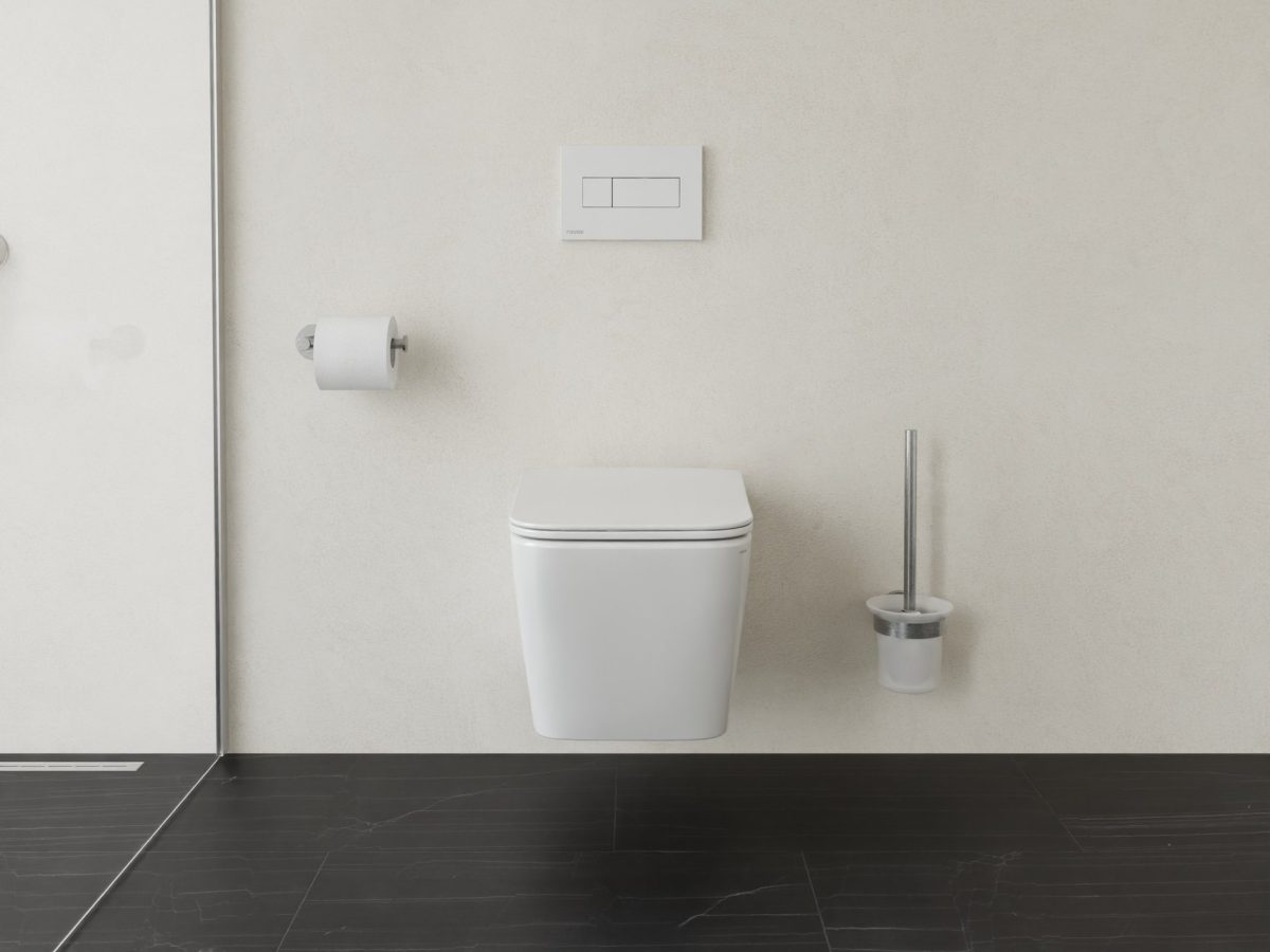 WC Classic II/Natural RimOff set, pakabinamas ant sienos, baltas - Image 2