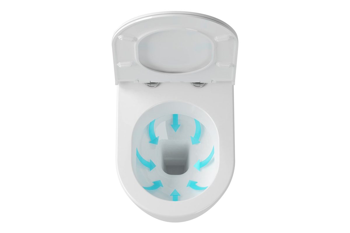 WC Uni Chrome Rim, pakabinamas, baltas - Image 3