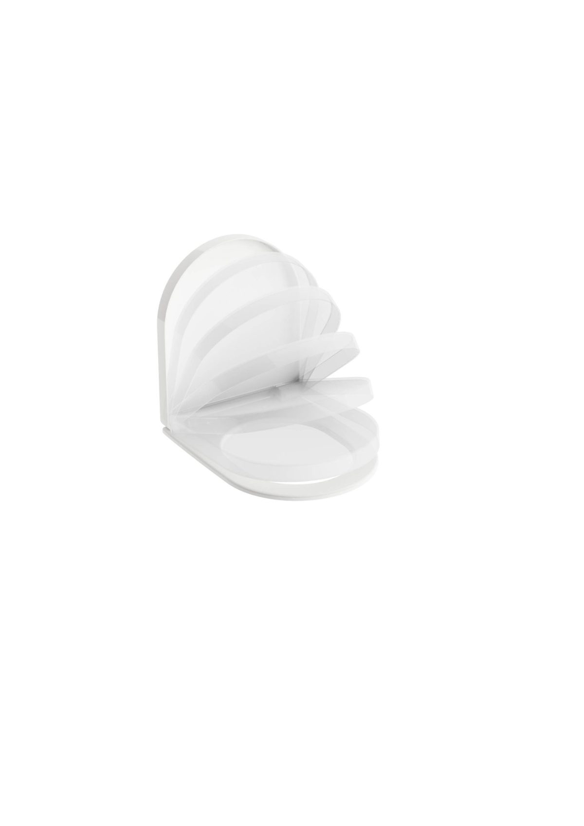 WC Uni Chrome Rim, pakabinamas, baltas - Image 7