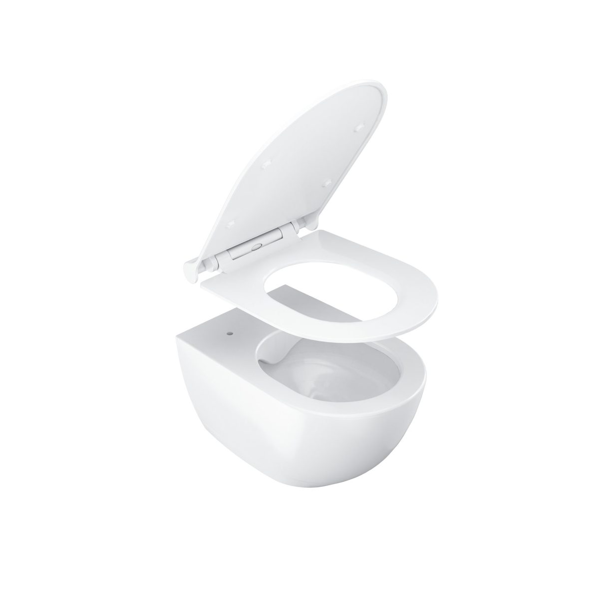 WC Uni Chrome RimOff set, pakabinamas, baltas - Image 2