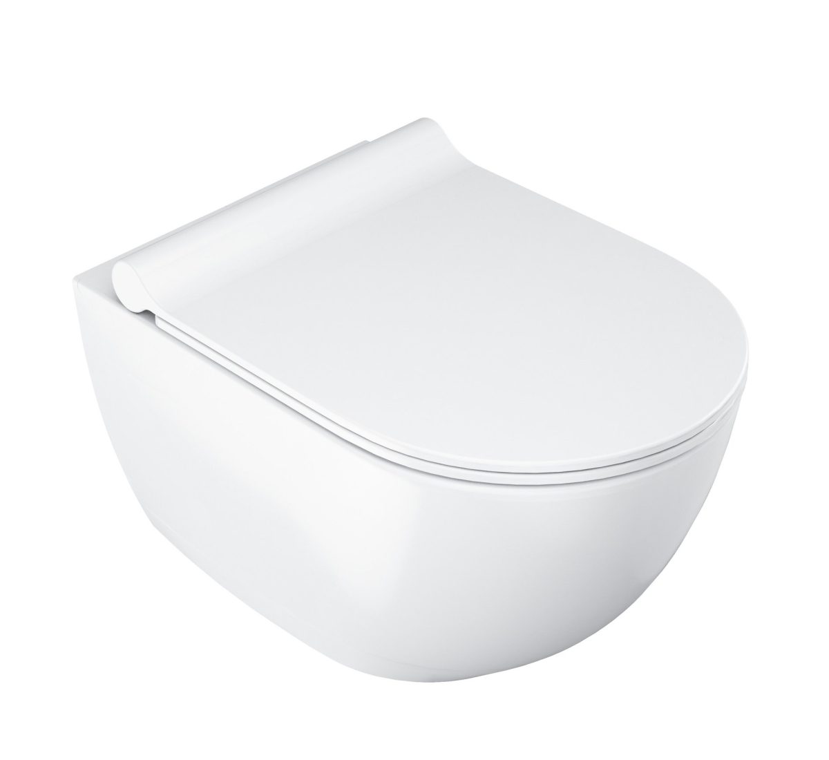WC Uni Chrome RimOff set, pakabinamas, baltas - Image 4