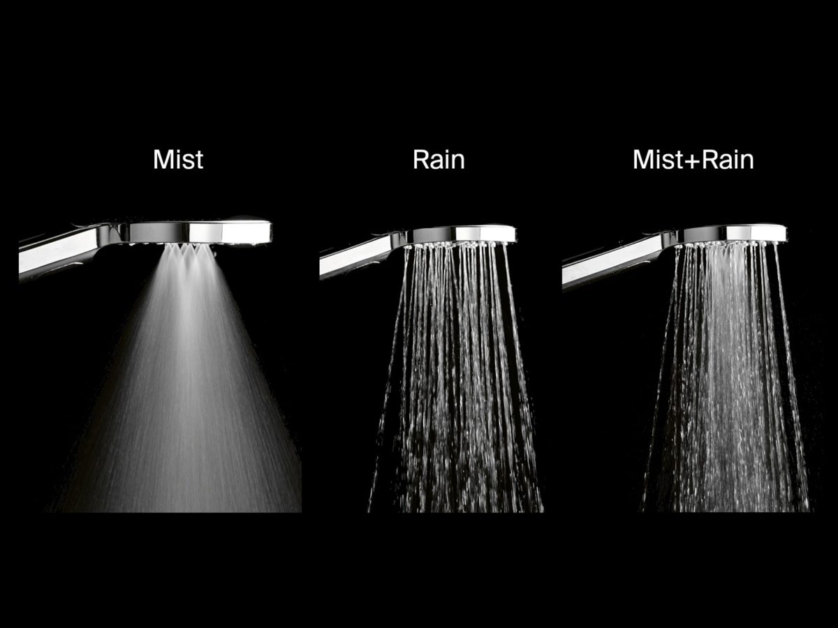 956.00CR Dušo galvutė Mist, 3 funkcijos, chromas - Image 2