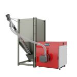 Granulinis katilas SlimKo 12 kW be šoninio rezervuaro granulėms